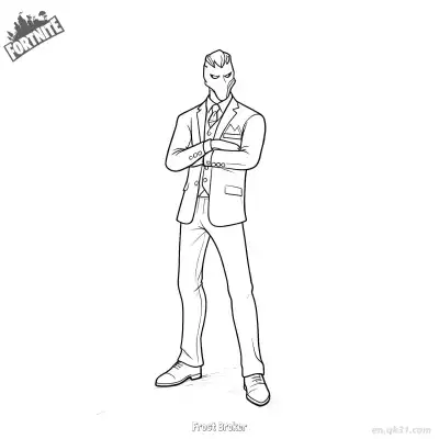 Free printable Frost Broker 02 Coloring Page - Free PDF Printable Fortnite Coloring Sheets coloring page